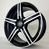 Voxx Wheels - Como Gloss Black Machined Face 18x8
