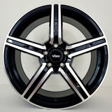 Voxx Wheels - Como Gloss Black Machined Face 16x7
