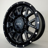 Voxx Wheels GFX - TM5 Gloss Black Milled 17x8.5