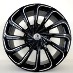 Luxxx Wheels - LUX22 Gloss Black Milled 24x9.5