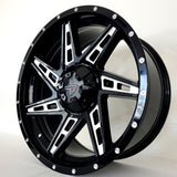 DX4 Wheels - X72 Skull Gloss Black Milled 20x9