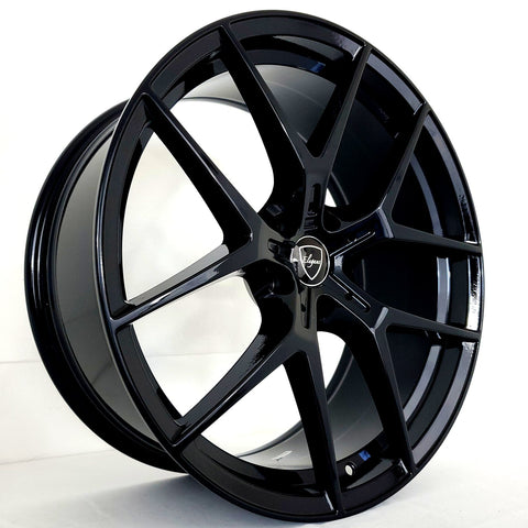 Elegant Wheels - E017 Gloss Black 20x8.5