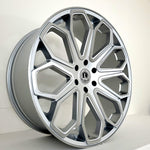 Luxxx Wheels - LUX29 Brushed Face Silver Milled 24x10