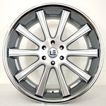 Luxxx Wheels - LE13 Brushed Face Silver Stainless Steel Lip 24x9.5