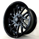 Luxxx Wheels - HD29 Gloss Black Milled 22x11