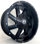 Full Throttle Offroad Wheels - FT1 Satin Black 20x10