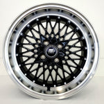 MST Wheels - MT16 Black Machined Lip 15x8