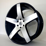 Luxxx Wheels - LUX15 Gloss Black Machined Face 24x10