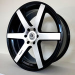 Luxxx Wheels - LUX20 Gloss Black Machined Face 22x9.5