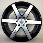 Luxxx Wheels - LUX20 Gloss Black Machined Face 22x9.5