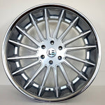Luxxx Wheels - LUXLE9 Silver Brushed Face Milled Stainless Steel Lip 24x10