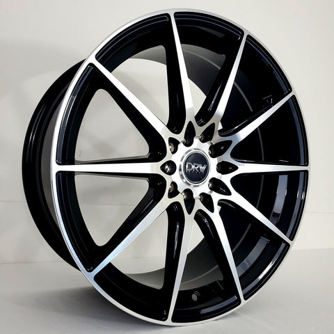 DRW Wheels - D19 Gloss Black Machined Face 17x7.5