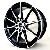 DRW Wheels - D19 Gloss Black Machined Face 17x7.5