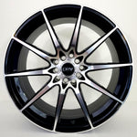 DRW Wheels - D19 Gloss Black Machined Face 18x8