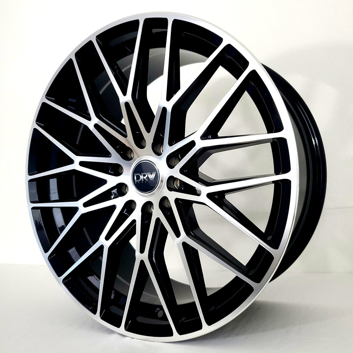 DRW Wheels - D21 Gloss Black Machined Face 18x8 – VID Wheels