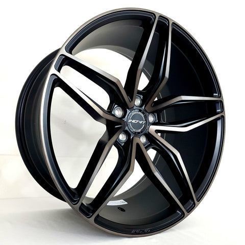 Inovit Wheels - Vector Black Machined Face Dark Tint 19x8.5