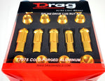 Drag - Spline Drive Lug Nut Kit Gold 12x1.5