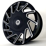 Luxxx Wheels - LUX25 Gloss Black Milled 20x8.5