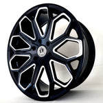 Luxxx Wheels - LUX29 Gloss Black Milled 22x9