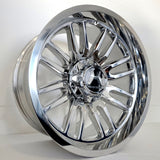 Hartes Metal Wheels - Whipsaw Chrome 20x10