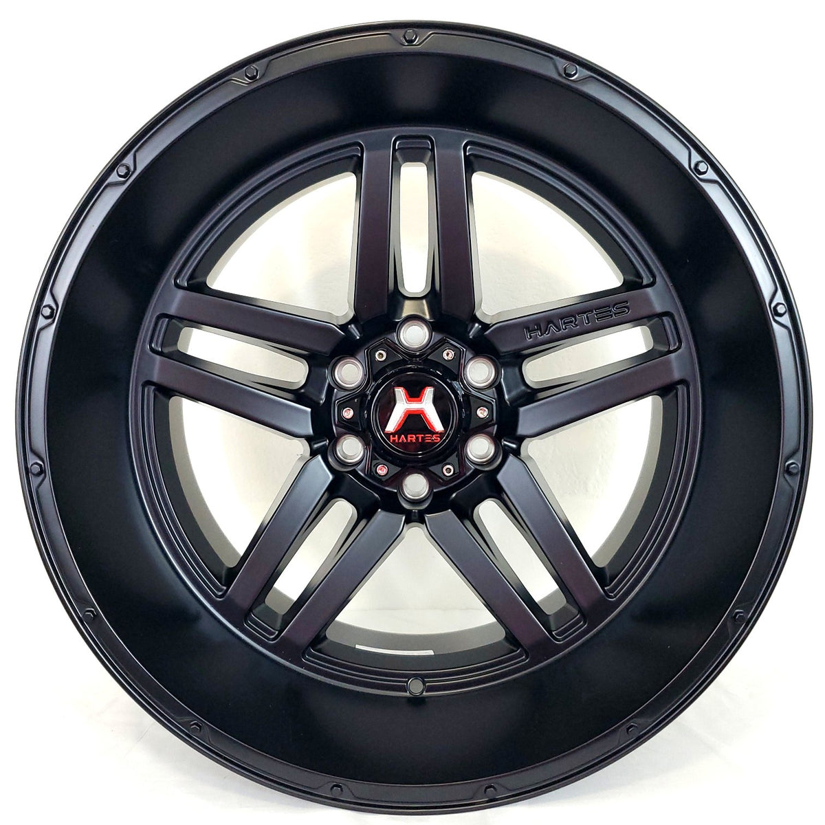 Hartes Metal Wheels - Savage Satin Black 20x12 – VID Wheels