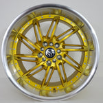 Stance Tuning Wheels - STR1 Directional (Left) Candy Gold Machined Lip 18x9