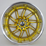 Stance Tuning Wheels - STR1 Directional (Right) Candy Gold Machined Lip 18x9