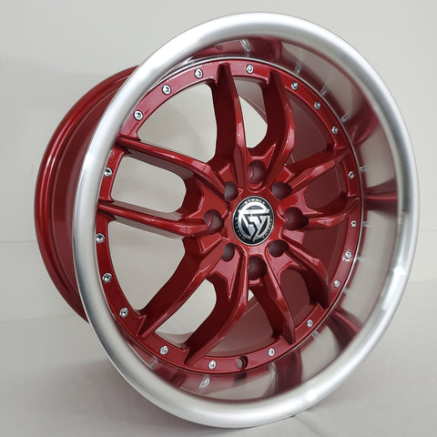 Stance Tuning Wheels - ST3 Candy Red Machined Lip 16x9
