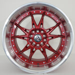 Stance Tuning Wheels - ST05 Candy Red Machined Lip 17x9