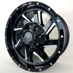 Luxxx Wheels - HD14 Gloss Black Milled 17x9