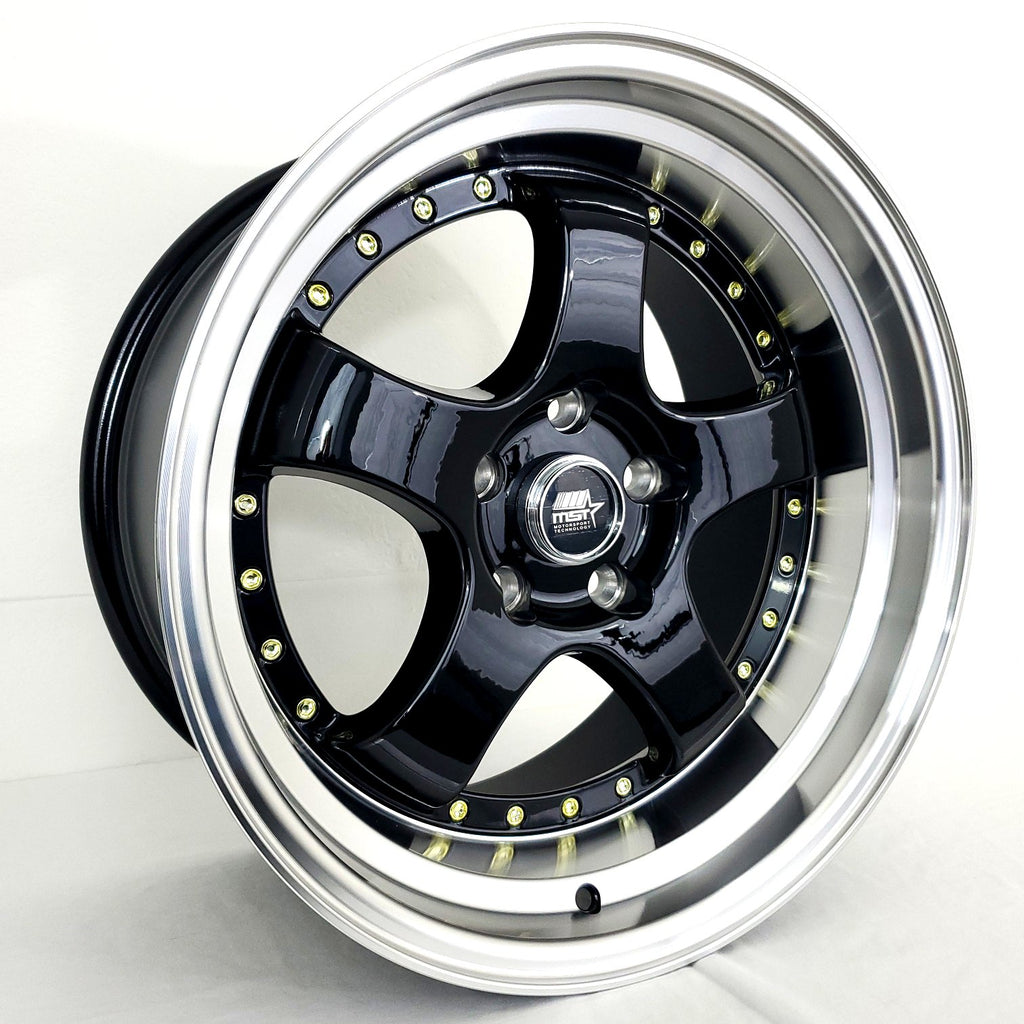 MST Wheels - MT07 Gloss Black Machined Lip 17x9 – VID Wheels
