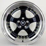 MST Wheels - MT07 Gloss Black Machined Lip 17x9