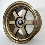 MST Wheels - MT01T Matte Bronze Gloss Lip 17x9