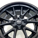 Luxxx Wheels - HDPro1 Satin Black Face Gloss Black Lip 20x11