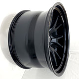 Luxxx Wheels - HDPro1 Satin Black Face Gloss Black Lip 20x11