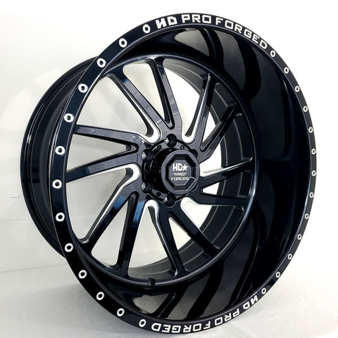 Luxxx Wheels - Forged HDPRO-01 Hornet Gloss Black Milled 22x12 (Left)