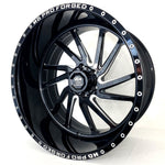 Luxxx Wheels - Forged HDPRO-01 Hornet Gloss Black Milled 22x12 (Left)