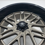 Luxxx Wheels - HD29 Matte Bronze Face Gloss Black Lip 24x12