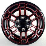 Replica Wheels - F271 Gloss Black Red Milled 17x8.5