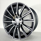 Replica Wheels - MB4 Gunmetal Machined Face 18x9.5
