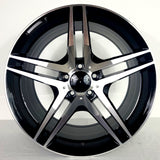 Replica Wheels - MB3 Gloss Black Machined Face 18x9.5