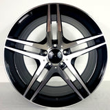 Replica Wheels - MB3 Gloss Black Machined Face 18x8.5