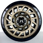 Hartes Metal Wheels - Monster Bronze Face Gloss Black Ring 18x9