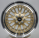 MST Wheels - MT10 Gold Machined Lip 15x8