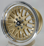 MST Wheels - MT10 Gold Machined Lip 15x8