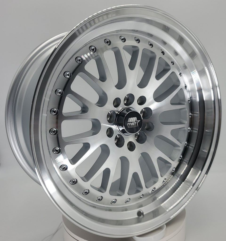 MST Wheels - MT10 Silver Machine Face Machined Lip 17x9 – VID Wheels
