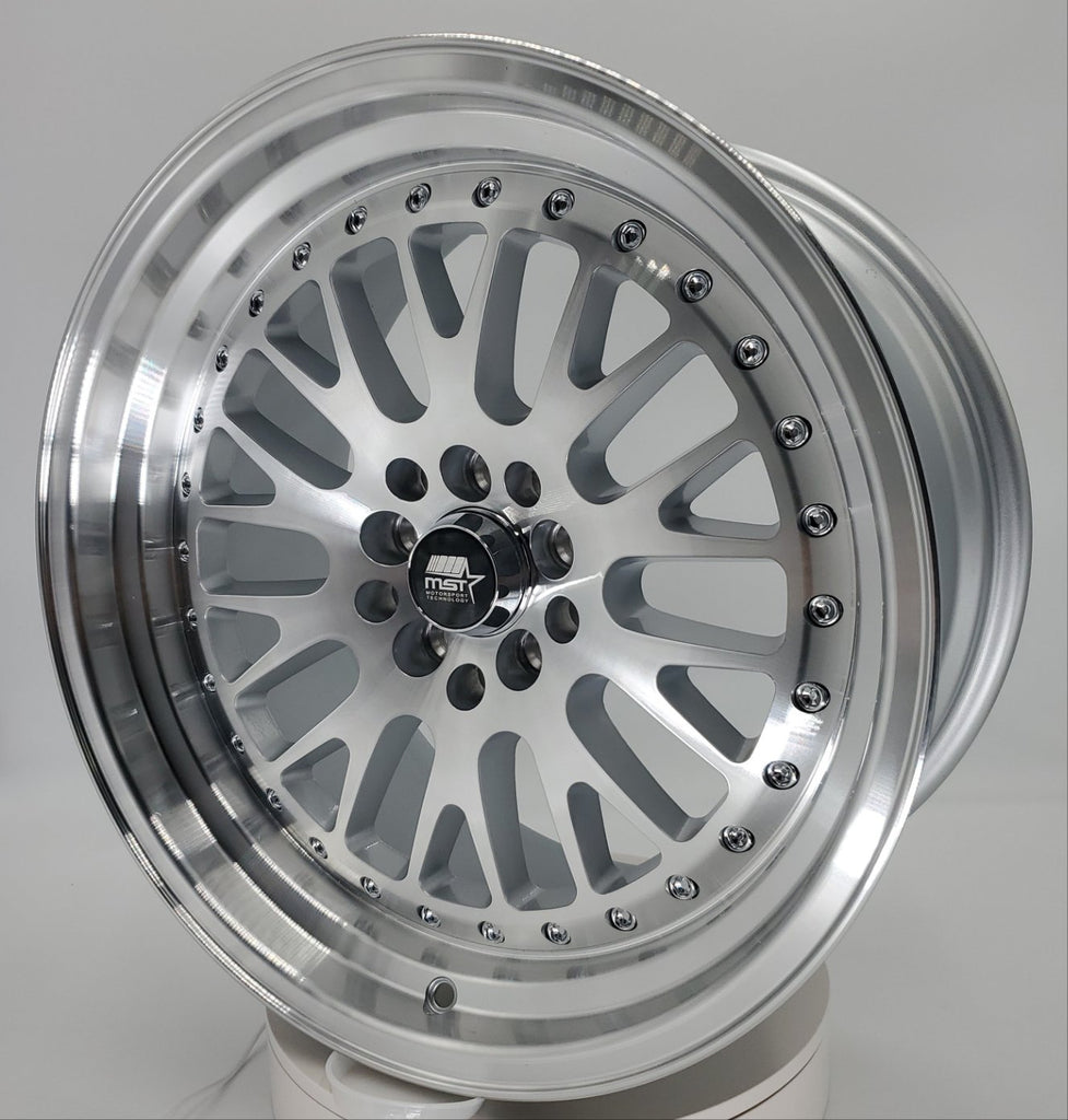 MST Wheels - MT10 Silver Machine Face Machined Lip 17x9 – VID Wheels