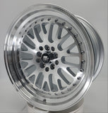 MST Wheels - MT10 Silver Machine Face Machined Lip 17x9