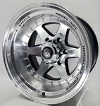 White Diamond Luxury Wheels - W3910 Black Machined Face 16x10