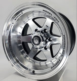 White Diamond Luxury Wheels - W3910 Black Machined Face 16x10